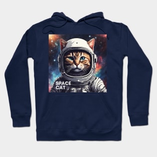 Cosmic Cat in Space Hoodie